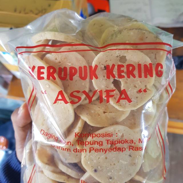 

Kerupuk kering asyifa khas asli putussibau 500gr
