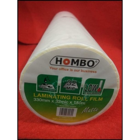 

Plastik Laminating Roll Matte 330mm x 32mic x 150m