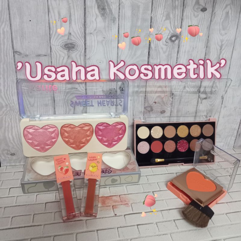 PROMO PAKET MAKE UP COLOR | BRILLIANT 3IN1 [ EYESHADOW +HIGHLIGHTER +BLUSH ON] NO.HJ-3722 | 83238-03