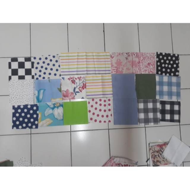 [TERBATAS] [Per 500Gram] Kain Perca Kiloan Murah Kain Katun Jepang Cocok Untuk Pembuatan Masker Kain