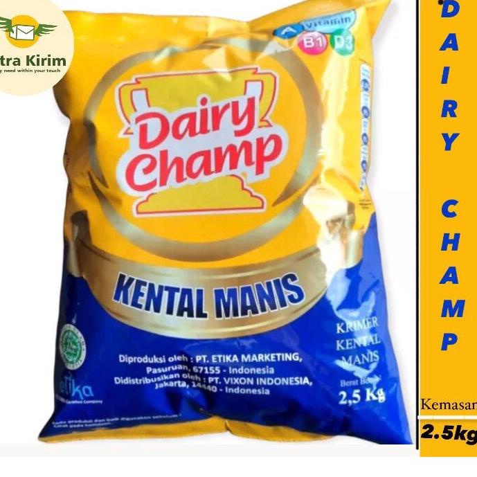 

Kekinian - Susu Kental Manis Dairy Champ 2.5kg Per Pcs ~