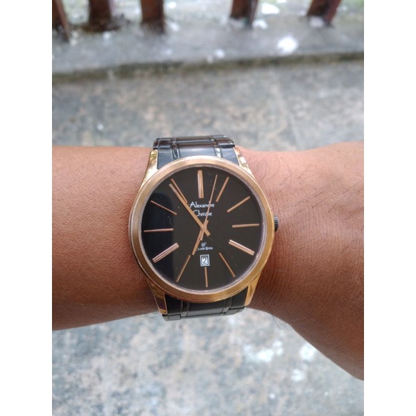 Jam tangan bekas original alexandre christie 8448MD