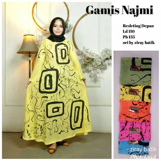 Gamis Kaos Combed Mila Ori Ziray Batik Jumbo Premium