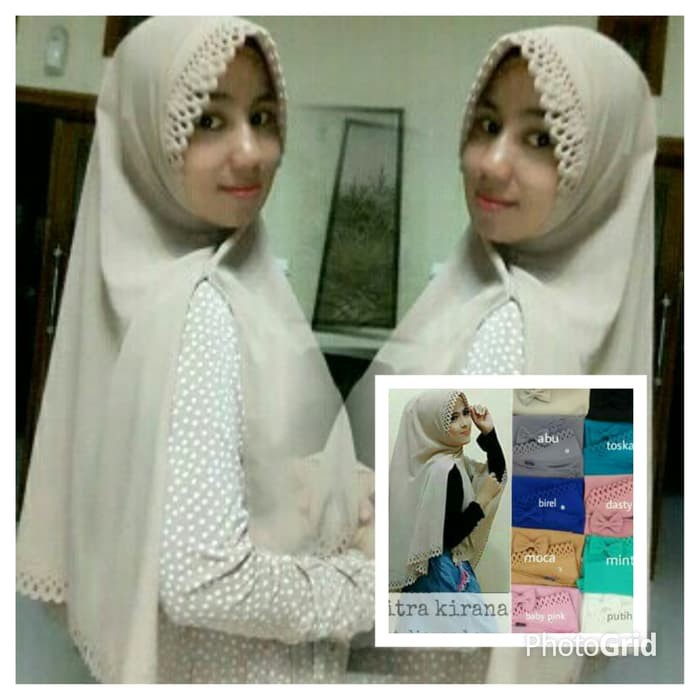 Kerudung Jilbab Hijab Khimar Laser Pad Citra Kirana Murah Berkualitas