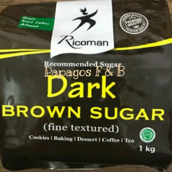 

Ricoman Dark Brown Sugar repck 250 gr / gram