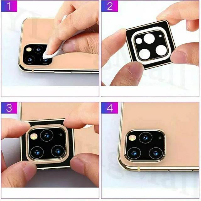 Protector Ring Camera Lens Samsung Note 10 Plus 10+ Note 10 Pro N975 Pelindung Kamera Tempered Glass