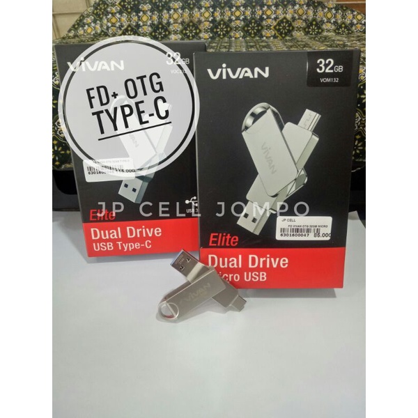 Flashdisk+otg / FD otg vivan 32gb type c