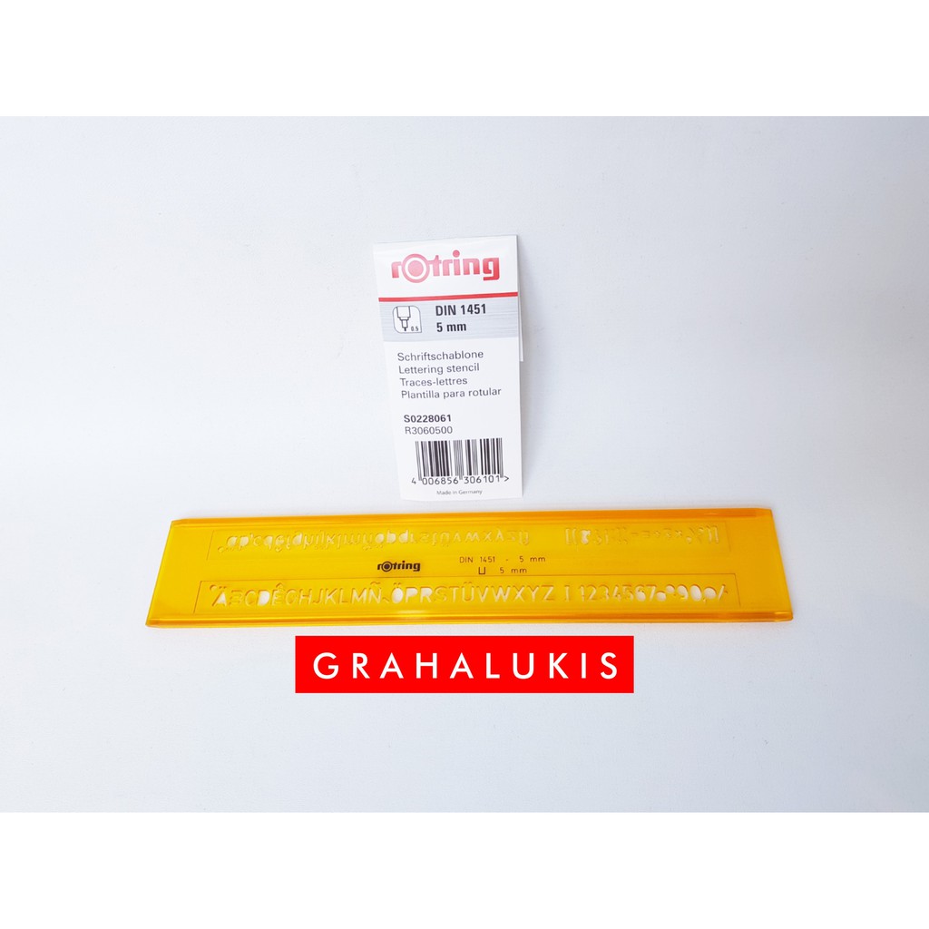 

[jkhu] Rotring Sablon Huruf 5mm