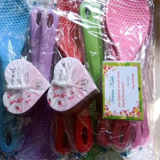 ❅ ISI 100 PCS SOUVENIR CENTONG NASI + KARTU UCAPAN ✷