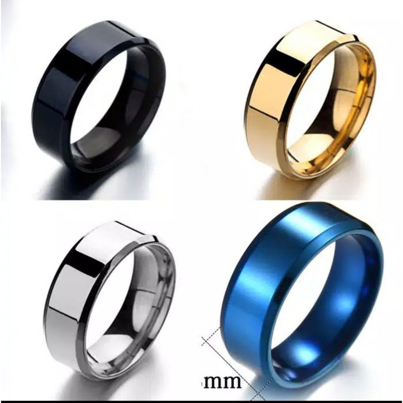 Cincin TITANIUM hitam grade A/cincin couple/cincin wanita-pria/cincin terlaris/promo cincin couple