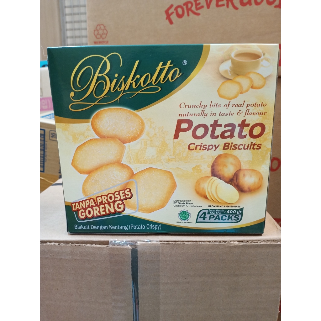Biscotto Potato Crispy Biscuit (Lokal) 400 gram