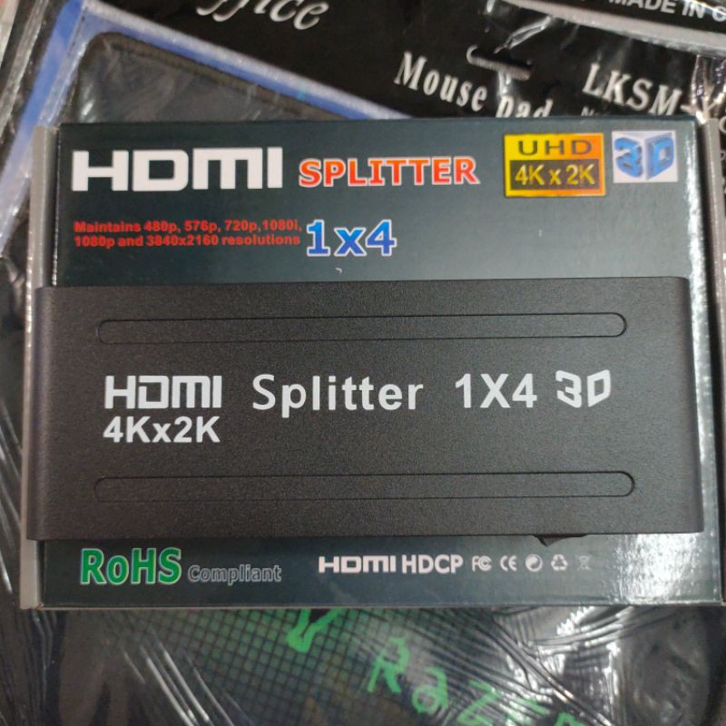Spliter HDMI 1x4 port HD 4k 2k adapter Spliter HDMI 1x4p 3D full HD spliter adaptor