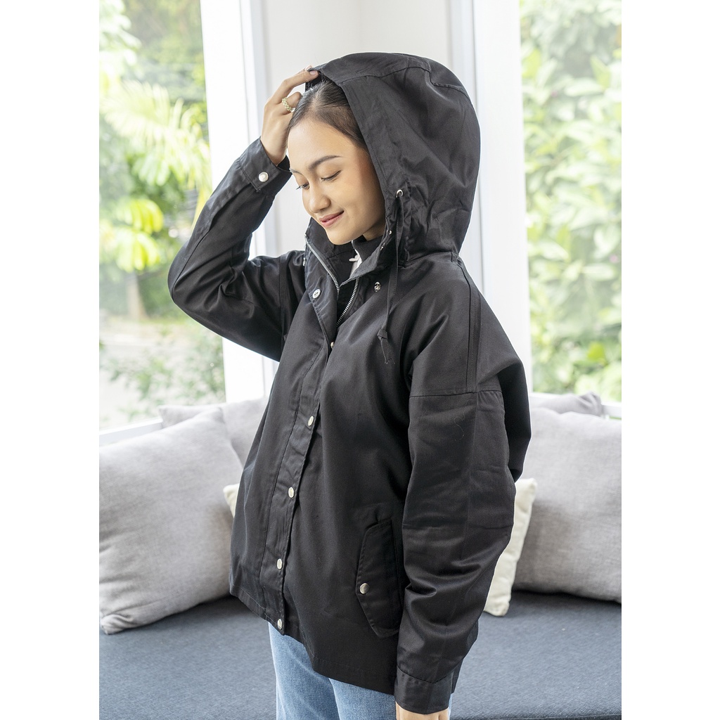 Ixora Cera Parka - Jaket Parka Wanita dengan Hoodie