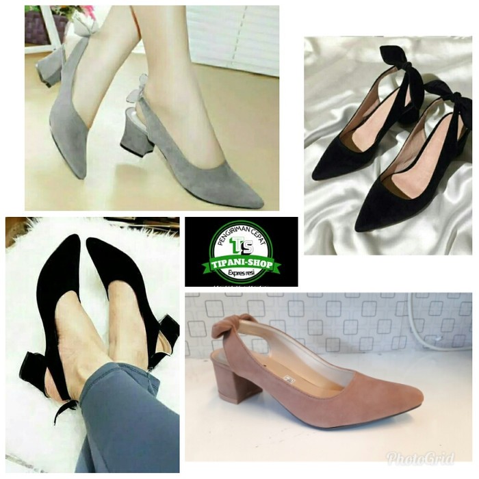 Sepatu Heels Wanita Emory Navarine 2020 Party Modis Kantor Kuliah XK806 Ht Jessica Pita Belakang -