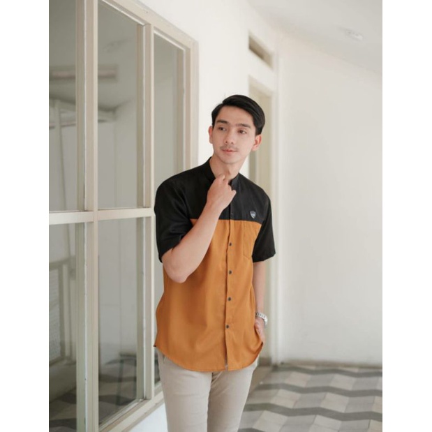 Baju Koko Kurta Dewasa Lengan Pendek Material Catton Adem Serap Kringat