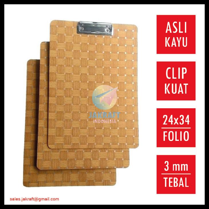 

Clip Board Clipboard Papan Jalan Alas Ujian Folio F4 Kayu Asli Tebal Kode 212
