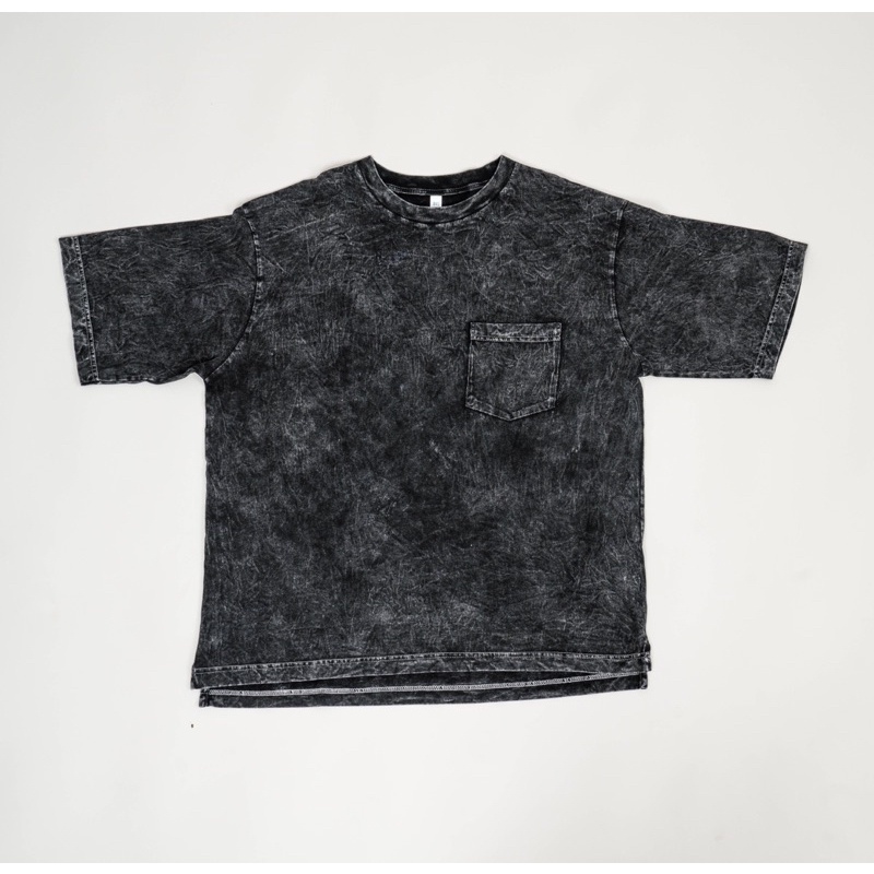 YARN &amp; SPINDLE Kaos Polos Oversize Acid Wash t-shirt / Stone wash Tshirt 30 S
