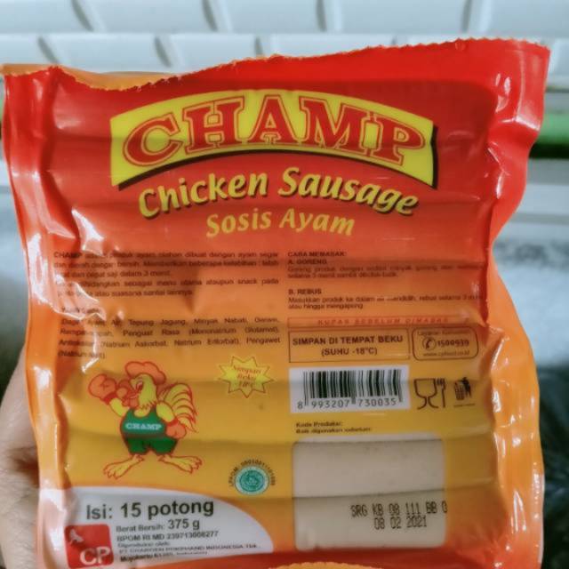 

Sosis Champ isi 15 pcs berat 375 gram