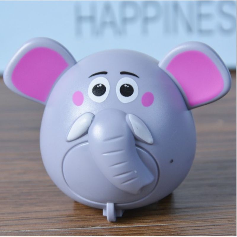 Mainan Anak Mobil Hewan Mobilan Bentuk Binatang Bentuk Hewan Lucu Pull Back / Mainan Lucu Tarik Mundur MURAH-Gajah Abu