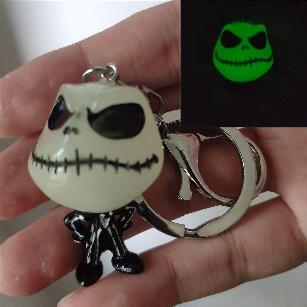 NEEDWAY Gantungan Kunci Kepribadian Hantu Dekorasi Halloween Key Holder Skeleton Keyiing Skull Keychain