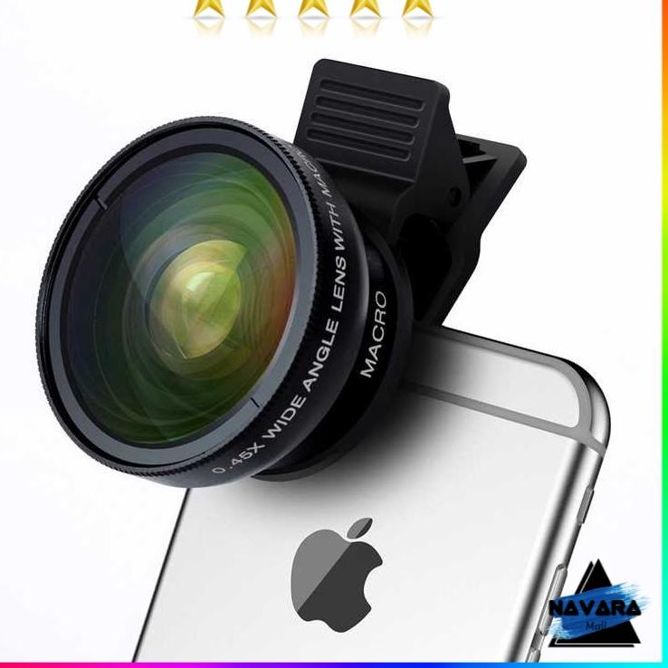 Diskon Khusus Lensa HP Fotografi Super Lebar Wide Angle Lens 0.45x + Macro 12.5x Untuk Smartphone-7
