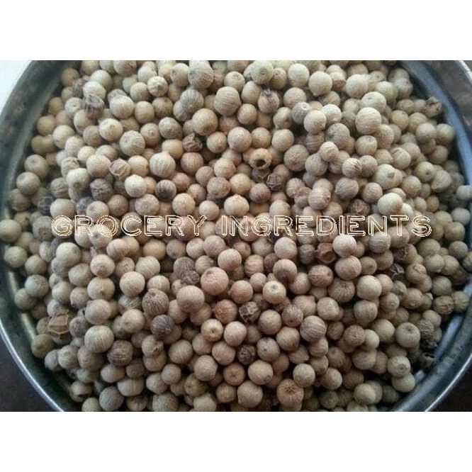 

White Pepper Whole / Lada Putih Utuh / Biji Merica - 35Gr