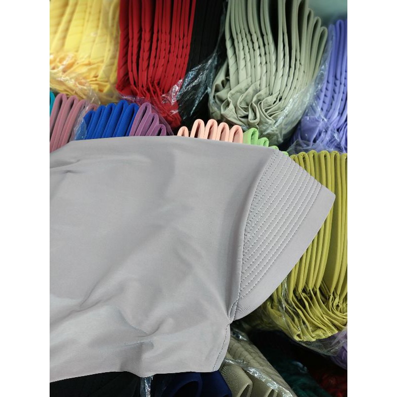 hijab sport/jilbabterbaru/bergo Instan/bergo harian polos-Abu muda