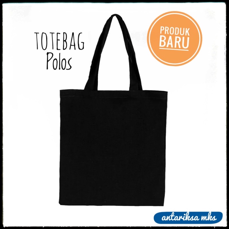 TOTEBAG POLOS Pakai Resleting / Tote bag praktis cocok untuk sablon seminar acara