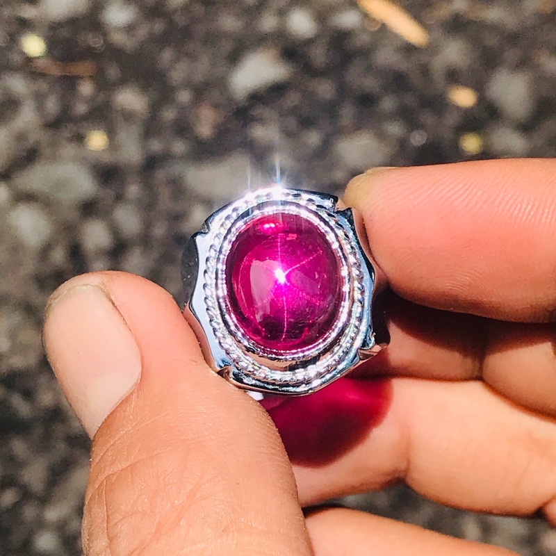 Cincin Merah Siem Star Ring Titanium Produk Premium