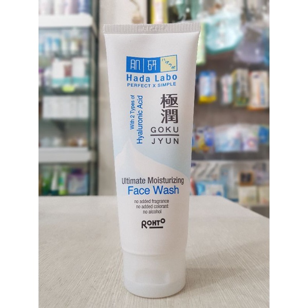 Hada Labo Gokujyun Ultimate Moisturizing Face Wash 100 g / Sabun Muka