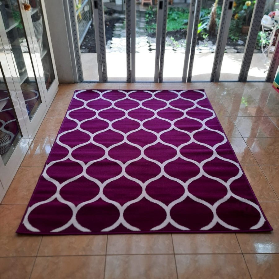 MAROC Karpet Lantai 160x210 P09 Purple LIMITED EDTION-1