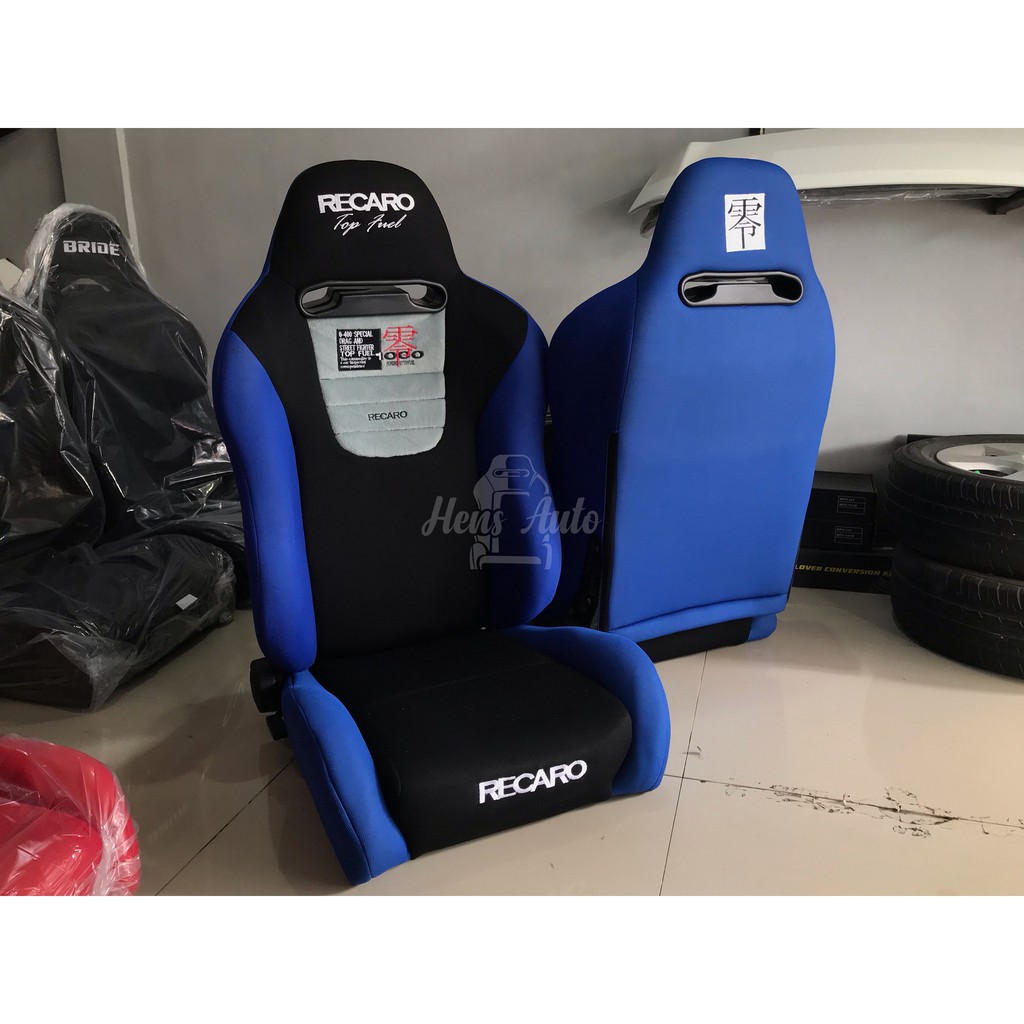 JOK MOBIL RACING RECARO TOP FUEL BIRU KOMBINASI HITAM