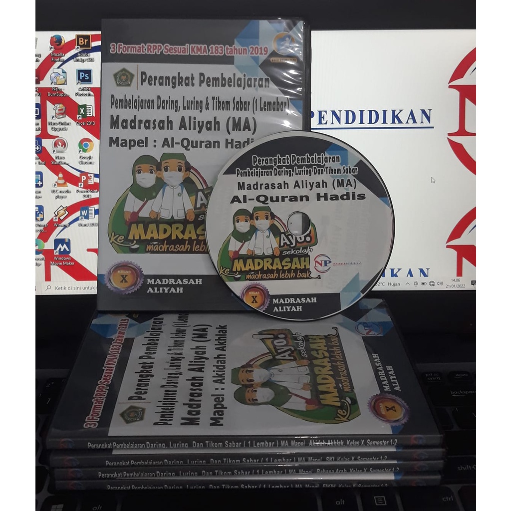 CD RPP 1 LEMBAR (RPP DARING,LURING/TATAP MUKA &amp; TIKOM SABAR) MA AL-QURAN HADIS KELAS X,XI,XII,2SEMESTER, SESUAI KMA183TAHUN 2019