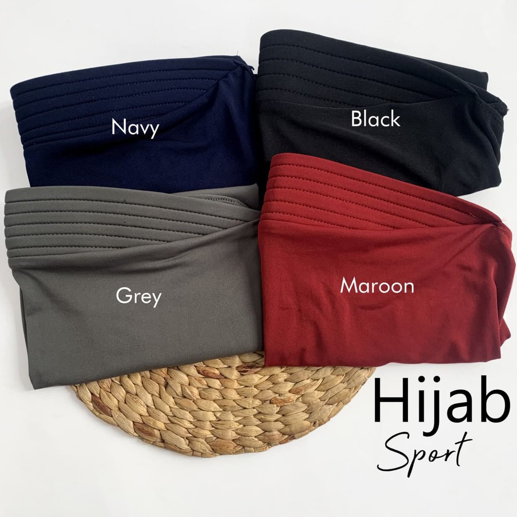 Hijab Jilbab Instan Volly Sport Olahraga Jersey Premium-6