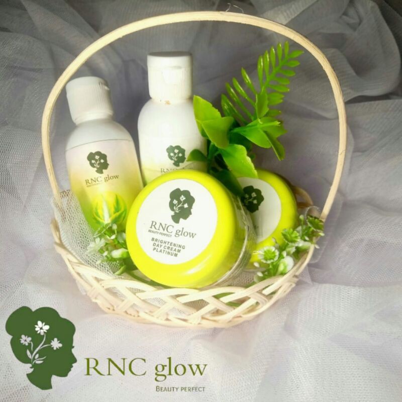 (COD) ORI RNC GLOW ( FREE MASKER) PLATINUM BEAUTY PERFECT SKINCARE AMAN BPOM