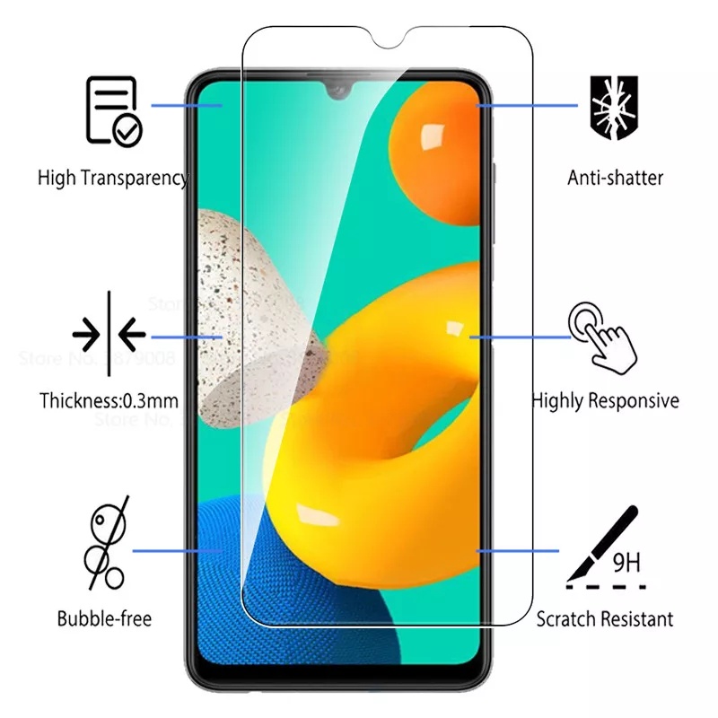 PROMO Tempered Glass Bening  SAMSUNG M32 Full Layar Screen Guard Protector Antigores