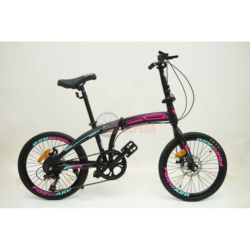 Sepeda Lipat Forward City 20 inch 7 Speed SNI termurah kredit COd Cicilan gojek murah folding bike-1