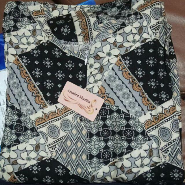 Fabiola Maxy - Gamis Rayon Viscose Ld105 Gamis Batik Original Serut Pinggang Busui / 099-5020