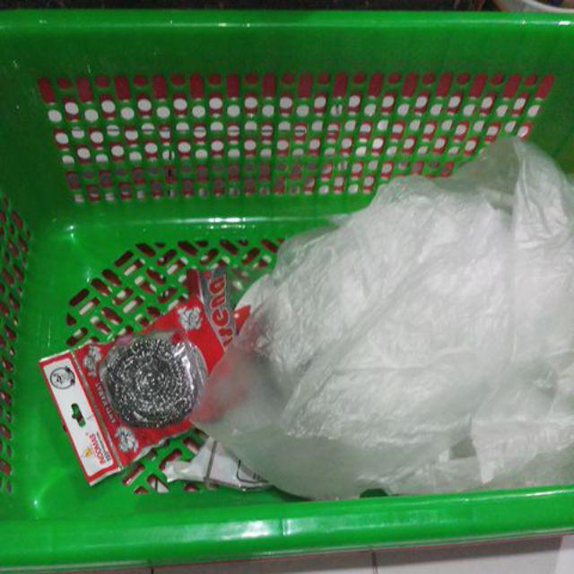 Keranjang Baju Plastik Segi Ukuran Large  Tempat Pakaian Laundry Kotor Bersih By Gojek/grab