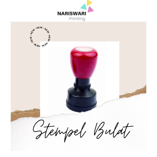 

Stempel Flas Bulat|Ukuran 4,5 CM Satu Warna