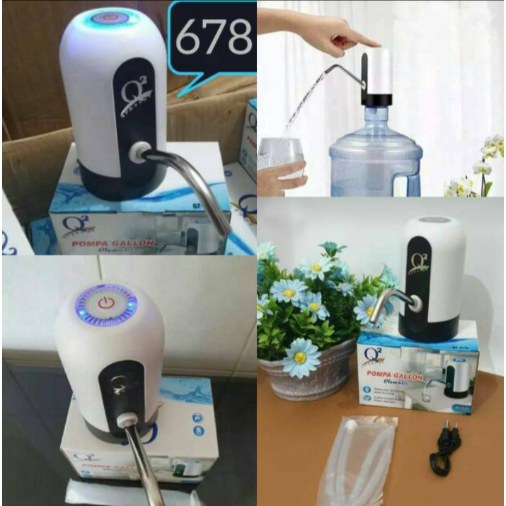 Jual Pompa Galon Elektrik Q2 Pompa Galon Listrik Aqua Rechargeable Shopee Indonesia 8244