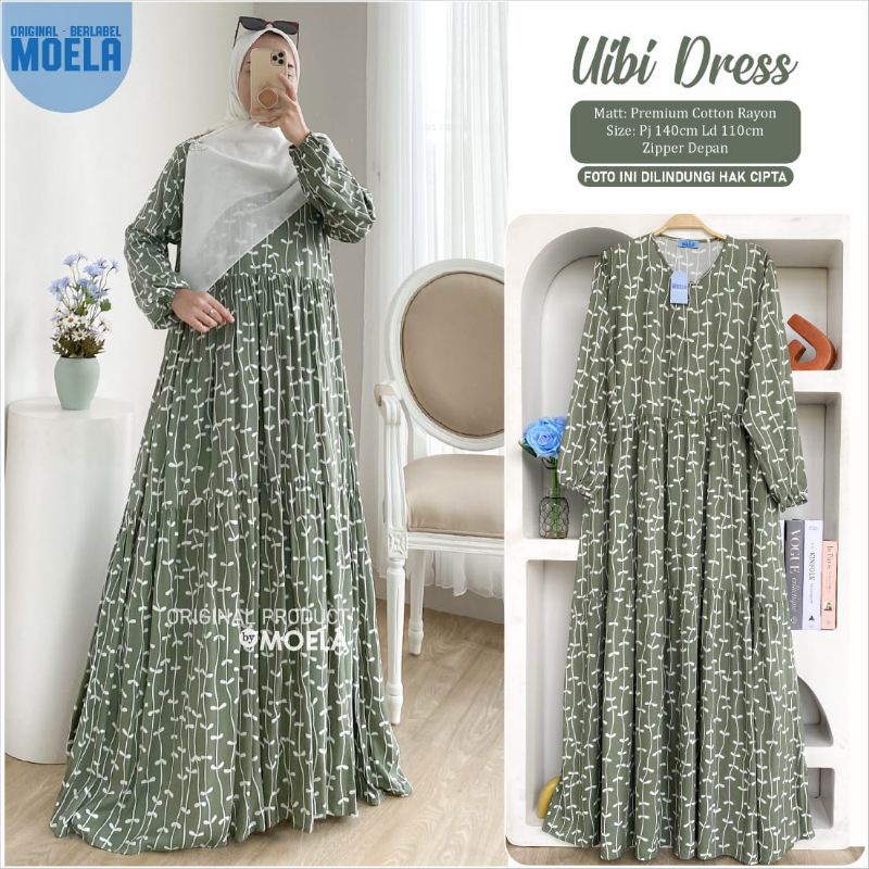 Uibi Dress Risla Dress Marle Dress By Moela Hijab