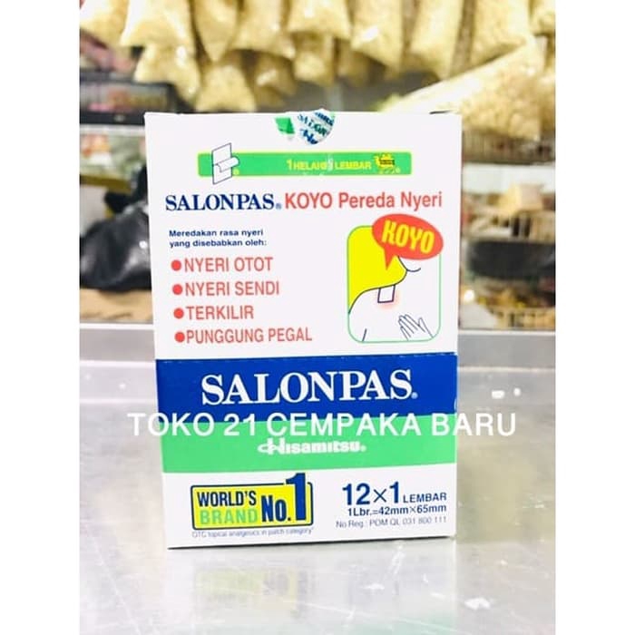 

Salonpas 1 BOX isi 10 x 12 Lembar | Koyo Salonpas Murah Promo