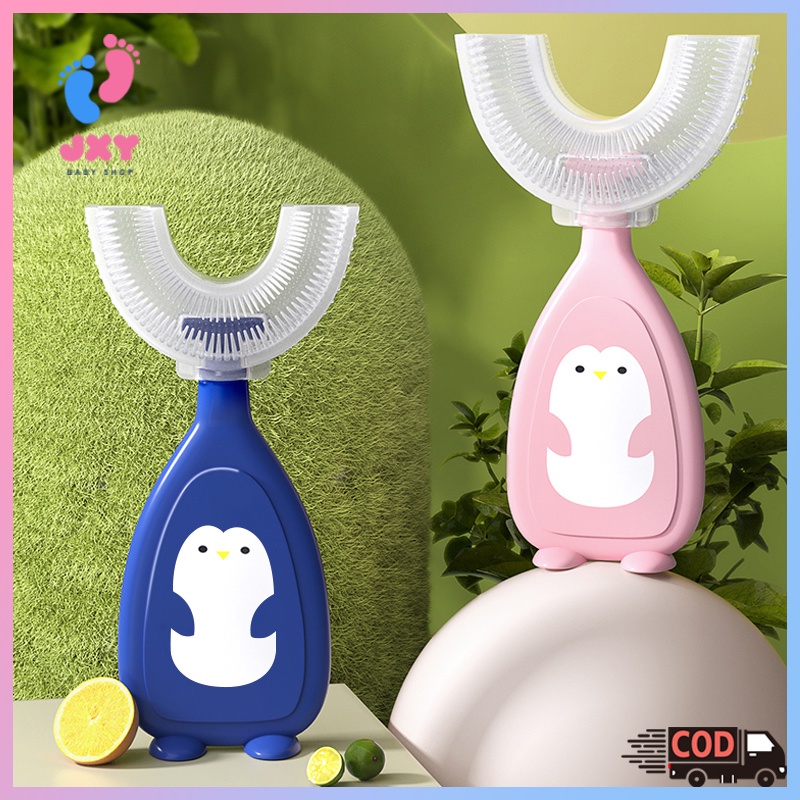 Sikat Gigi Anak Bentuk U Bahan Silikon/Tooth Brush Baby Silicon type U Sikat Gigi Anak Sikat/Sikat gigi penguin berbentuk U L266