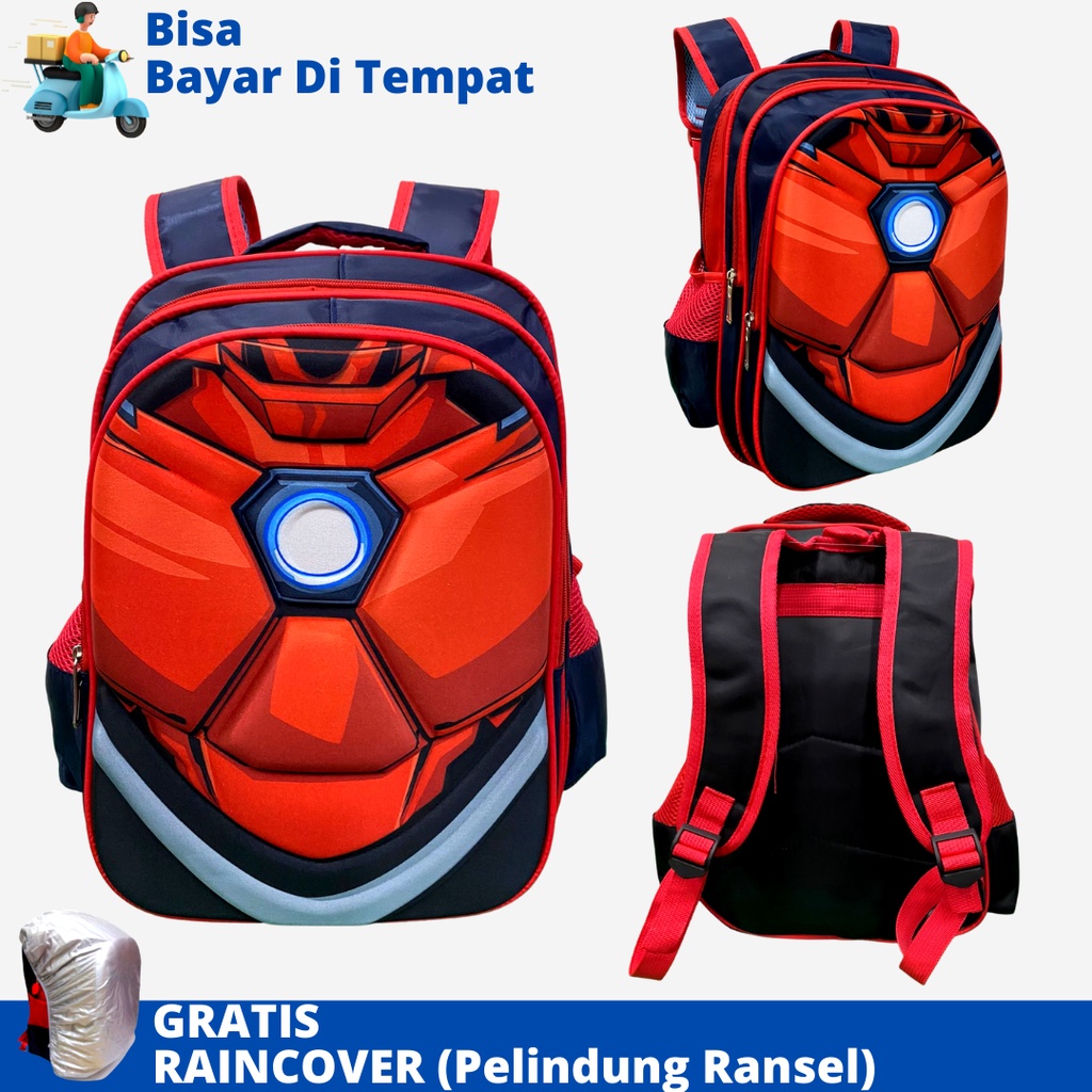 Tas Ransel Anak SD Import DSTR-1916 Ukuran SD Tas Sekolah Tas Anak Laki Laki