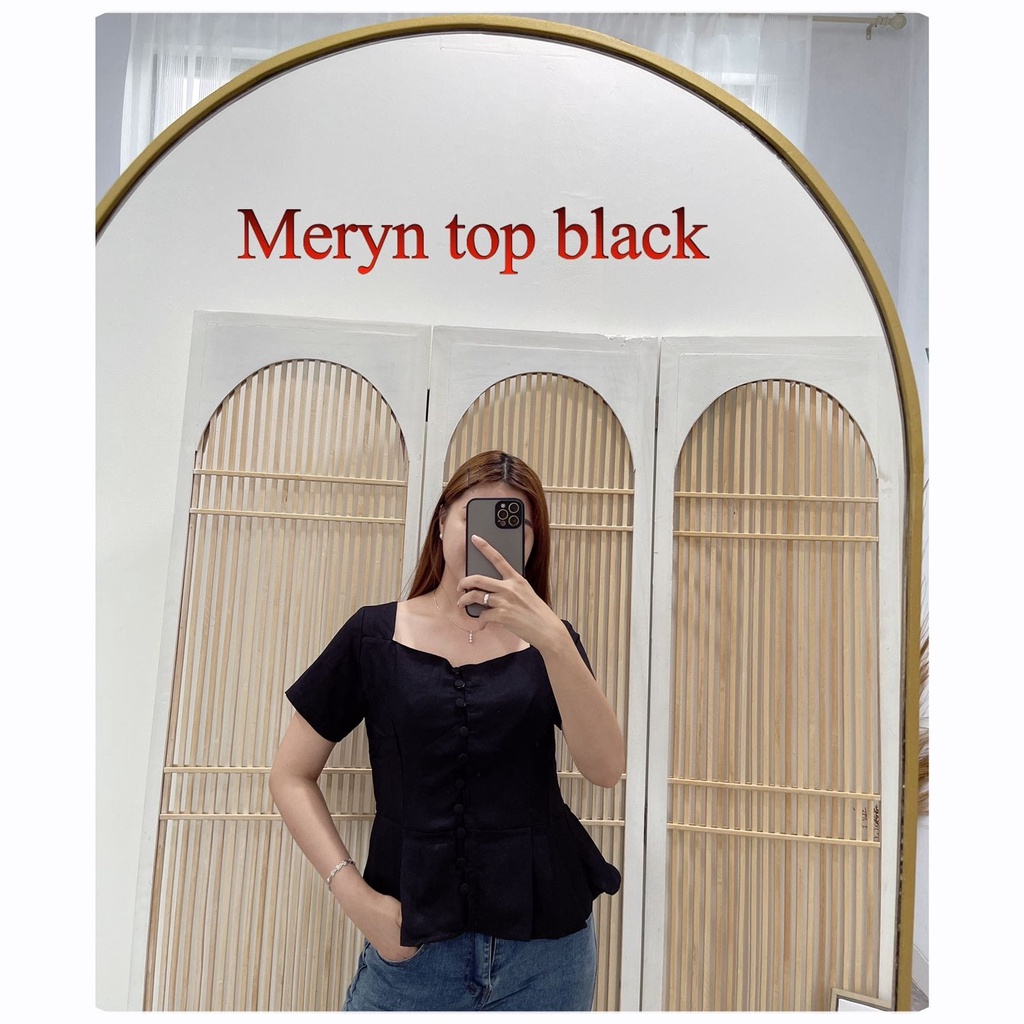 BF.ID -BISA COD /Blouse Meryn TOP /Blouse Kekinian /Blouse Rampel /Blouse Fashion