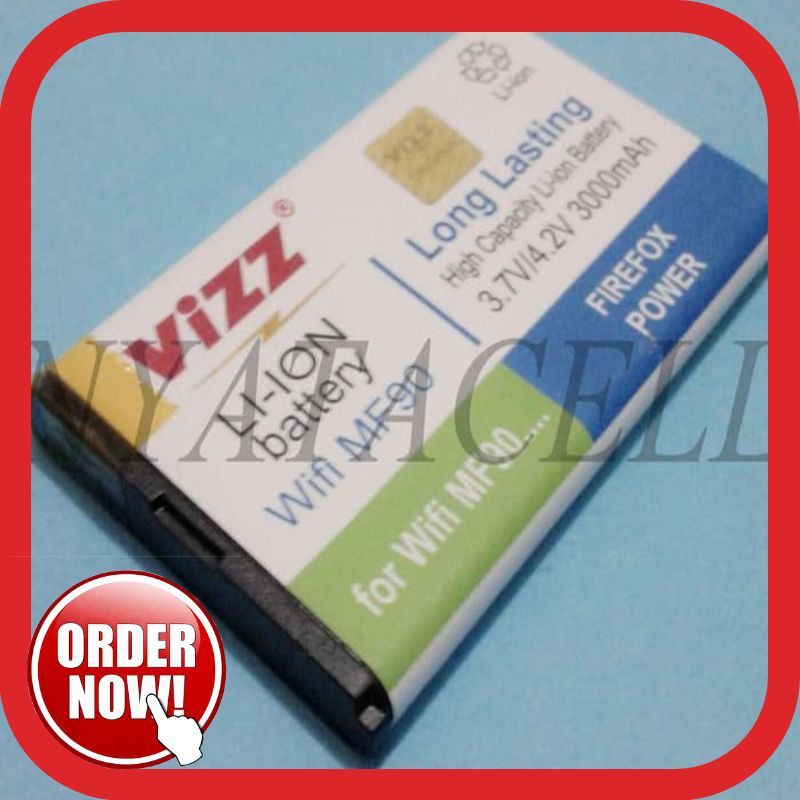 MURAH Bolt MF90 3000mAh Batre/Baterai Vizz Double Power Modem Wifi/ZTE