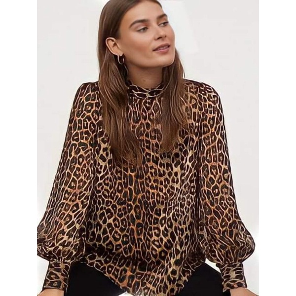 H&M Leopard Blouse