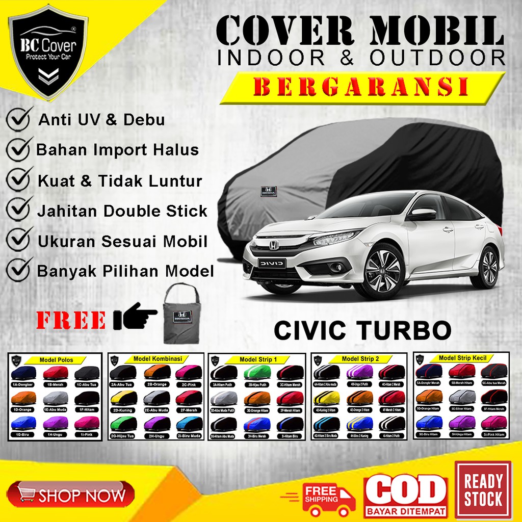 Body Cover Mobil Civic Es Turbo / Sarung Mobil Honda Civic Turbo / Selimut Pelindung Jas Mantol Kerudung Mantel Tutup Penutup Mobil Civic Turbo Outdoor