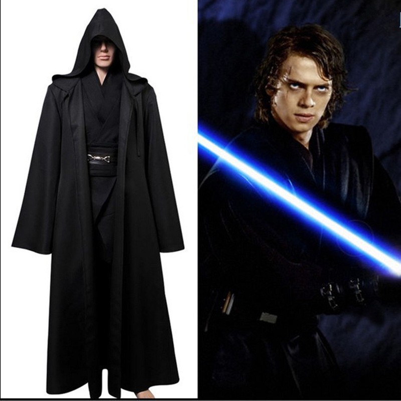 jubah hitam starwars jedi vader anak dewasa halloween